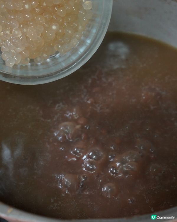 【椰汁西米紅豆沙】