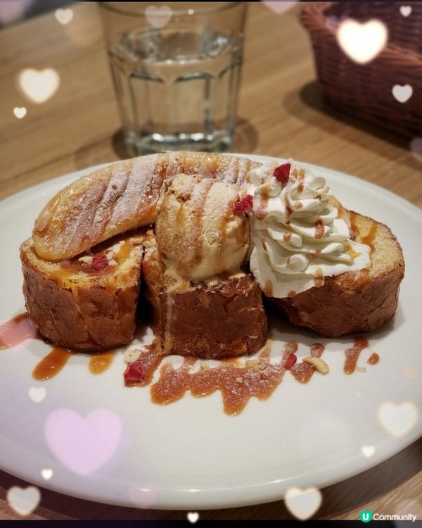 焦糖香蕉法式吐司👍😋😋