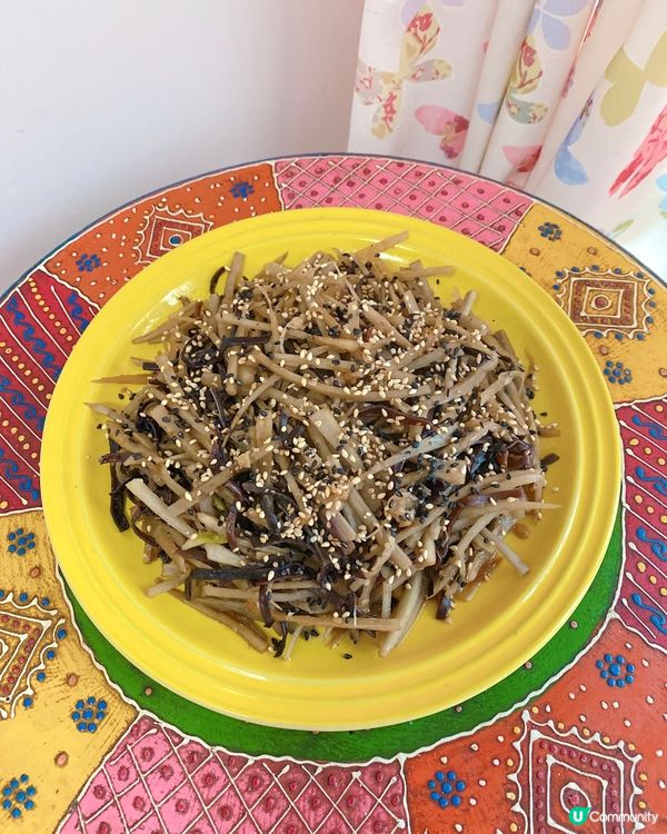 日式涼拌牛蒡木耳絲