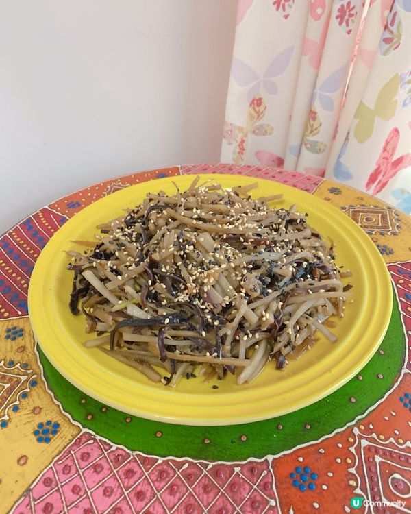 日式涼拌牛蒡木耳絲