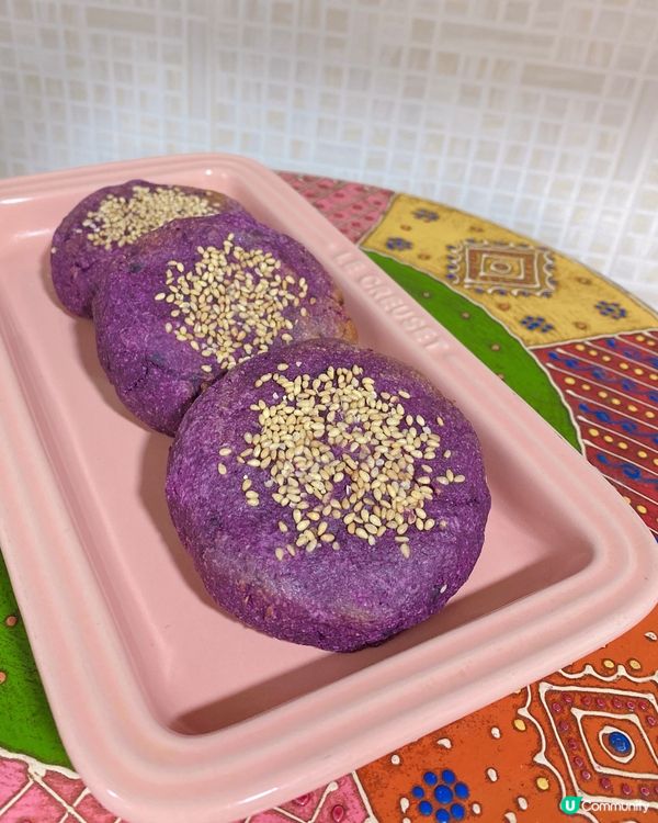 紫薯控大愛 - 芝士淮山紫薯餅