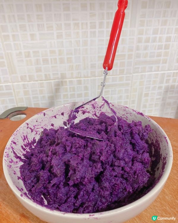 紫薯控大愛 - 芝士淮山紫薯餅