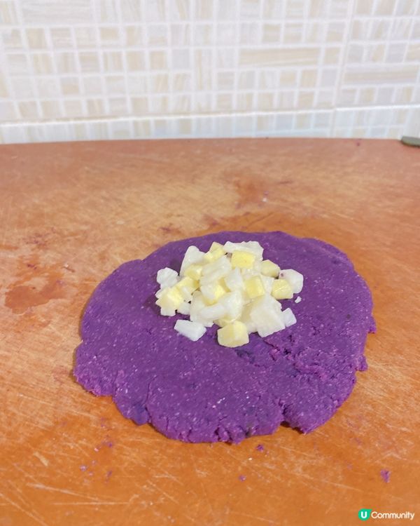 紫薯控大愛 - 芝士淮山紫薯餅