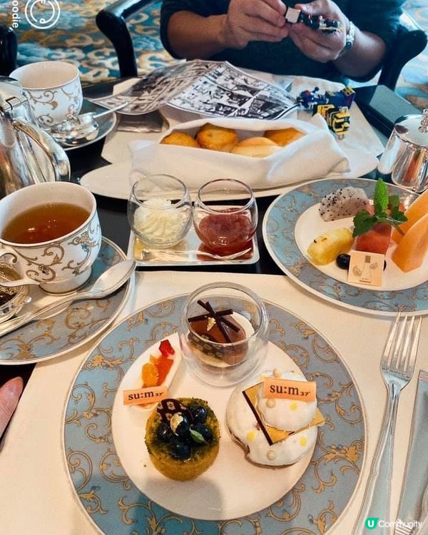 九龍香格里拉大酒店 X su:m37˚「鎏金美肌下午茶」😋