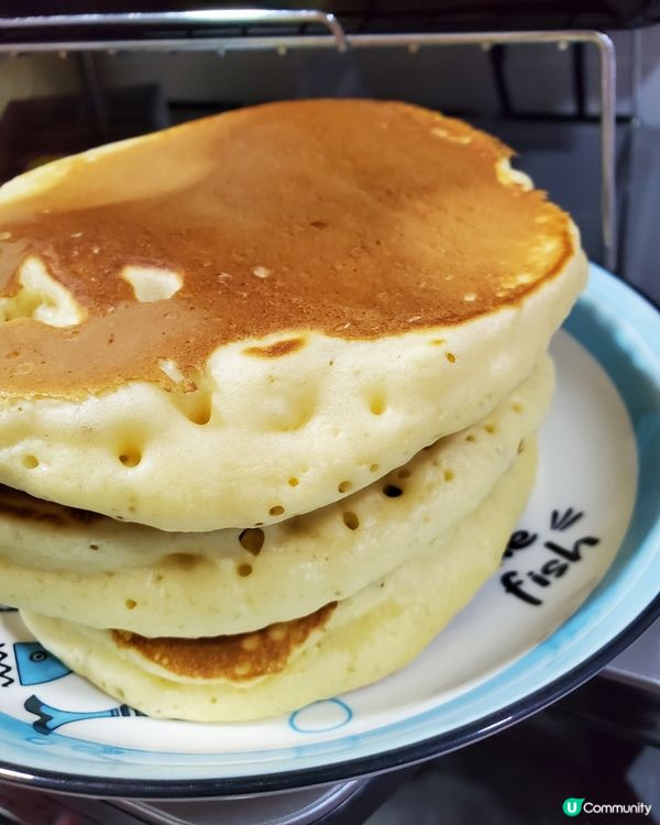 原來整買番黎嘅預拌pancake粉都有d小技巧，mix好嘅麵...