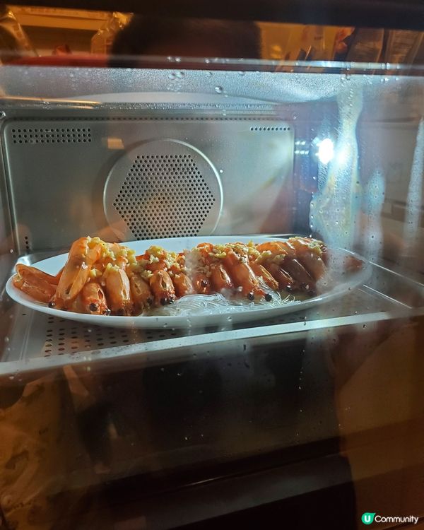 蒸焗爐系列之蒜蓉蒸海蝦