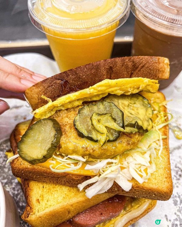 《巨無霸層層疊吐司🧀🥓Meat the toast🍞 》...