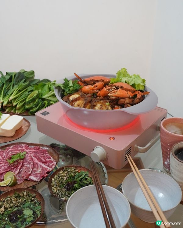 【鮑魚蟹雞煲】