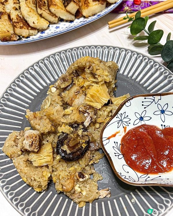 《本地小店🫶🏻手製足料糭💚原粒元貝鹹蛋黃》