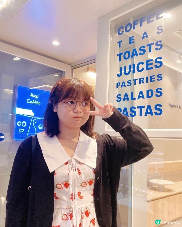 【九龍塘·藍白休閒簡約風cafe ·Hap coffee】