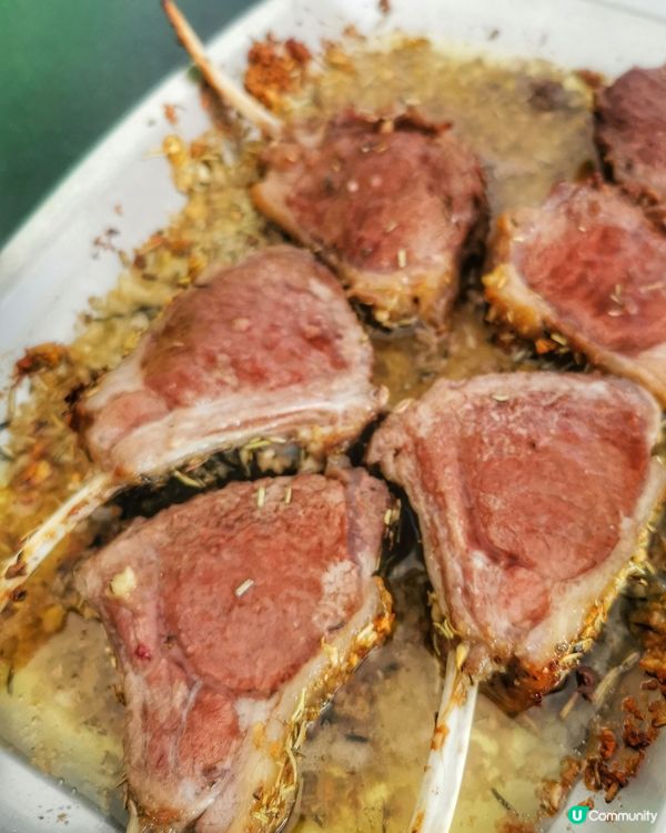 香草蒜蓉焗羊架