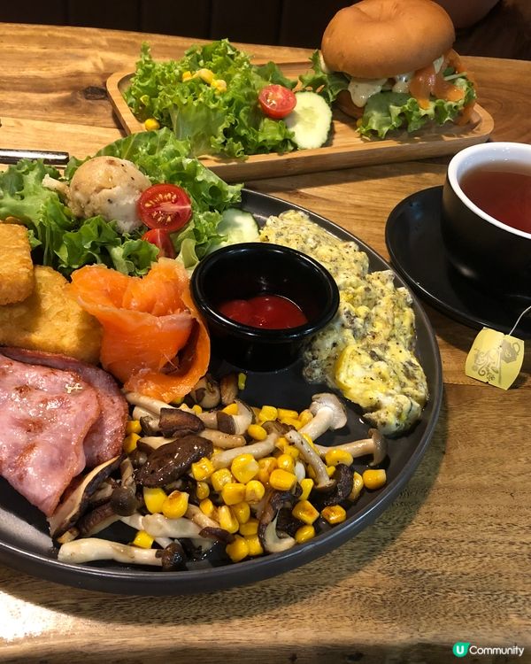 超抵食，All Day Breakfast $88 包杯熱飲...