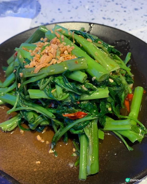 燒春雞配冬蔭功汁😍 泰式炒通菜