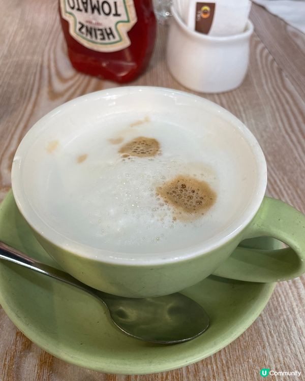 食飯跟餐的飲品，特登問左係咩咖啡，因為係即磨咖啡，所以試下，...