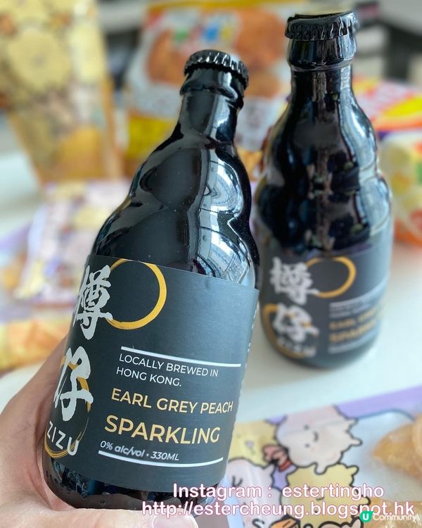 🍑🍹 白桃伯爵手工氣泡茶 