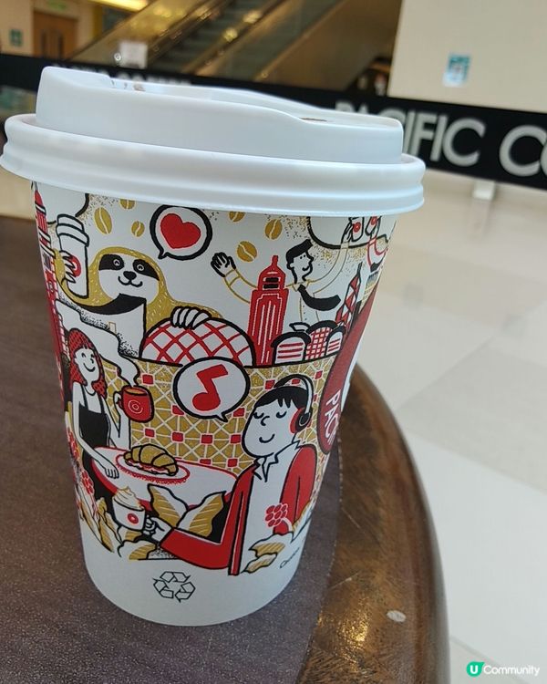 With a cup of hot Oat Milk Lat...