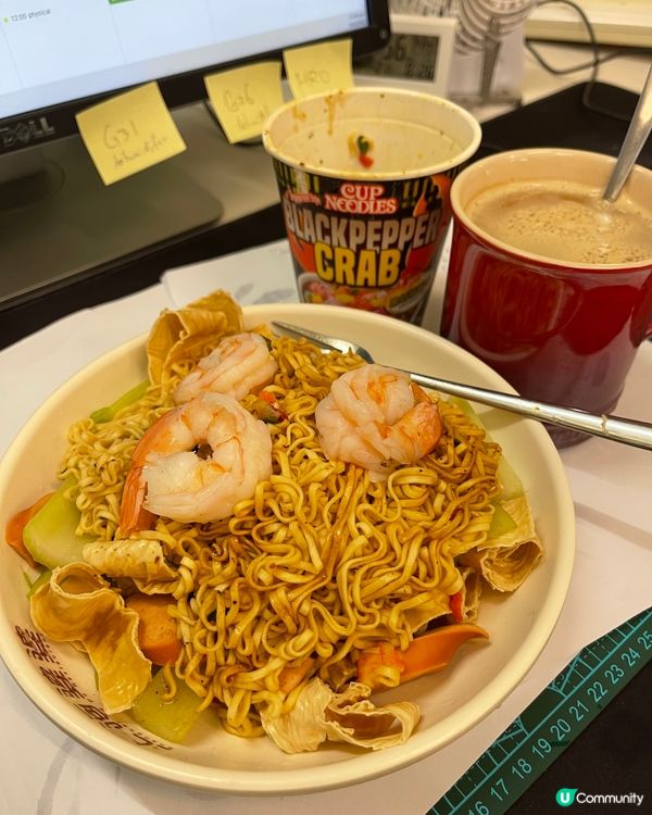 超邪惡午餐⋯⋯自家製撈麵(杯麵)