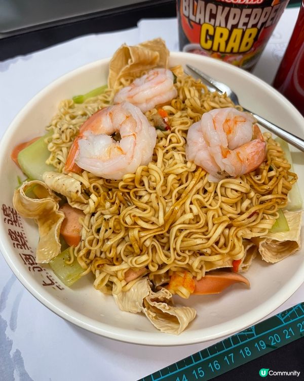 超邪惡午餐⋯⋯自家製撈麵(杯麵)