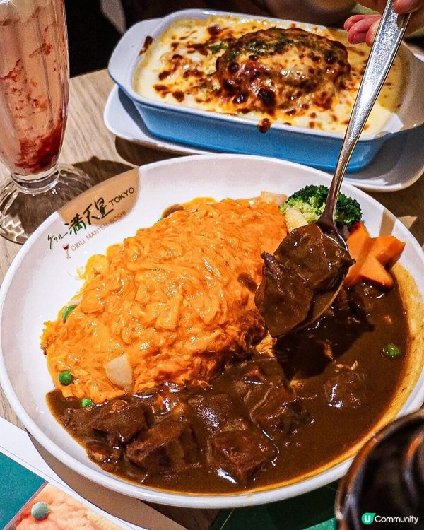 《終於食到人氣長龍店🍈東京蛋包飯➕蜜瓜疏乎厘🥞》