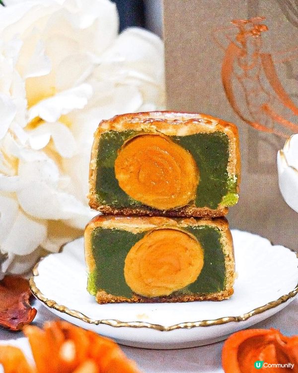 《萬麗海景滿福樓 雙色蛋黃月餅🥮💚💛》