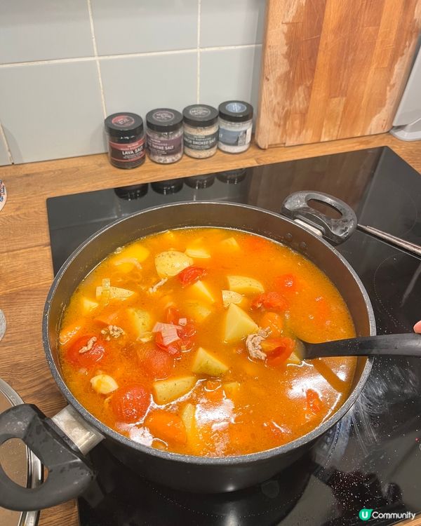 《晚餐 之 蕃茄薯仔肉碎湯》