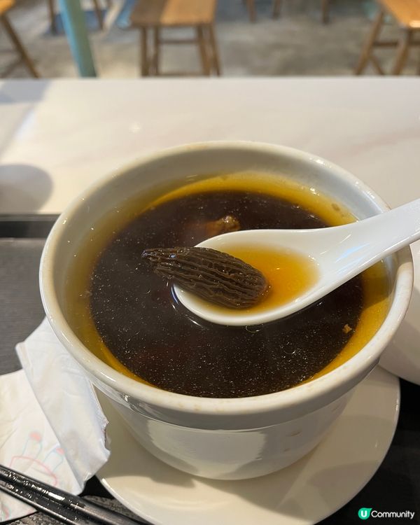 羊肚菌燉湯，湯水好緊要，滋潤得嚟又唔燥，飲多啲湯水，精華都唔...