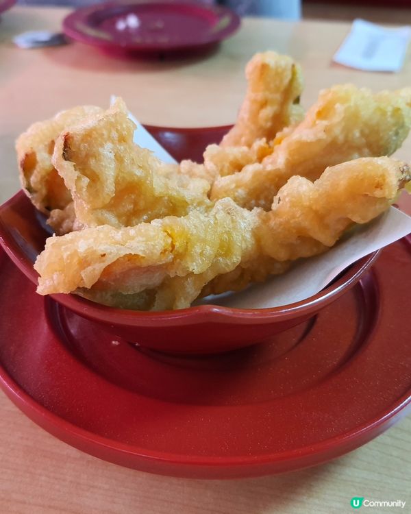 炸蝦天婦羅拼盤，蕃薯天婦羅，南瓜天婦羅，全部食哂! 好味! ...