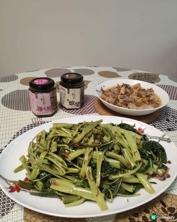 用了大澳益昌號 秘制熟蝦醬蒸五花腩肉