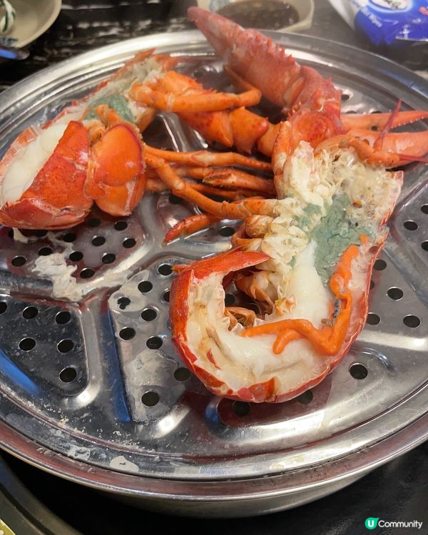 大閘蟹併龍蝦海鮮蒸氣鍋餐