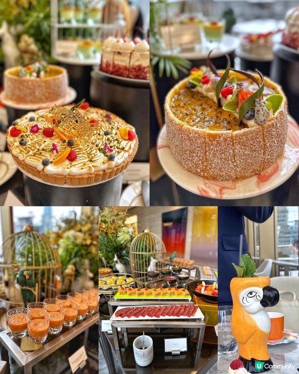 最近美利酒店推出以鳥類做主題「斑斕鳥羽」下午茶自助餐，廿多款...