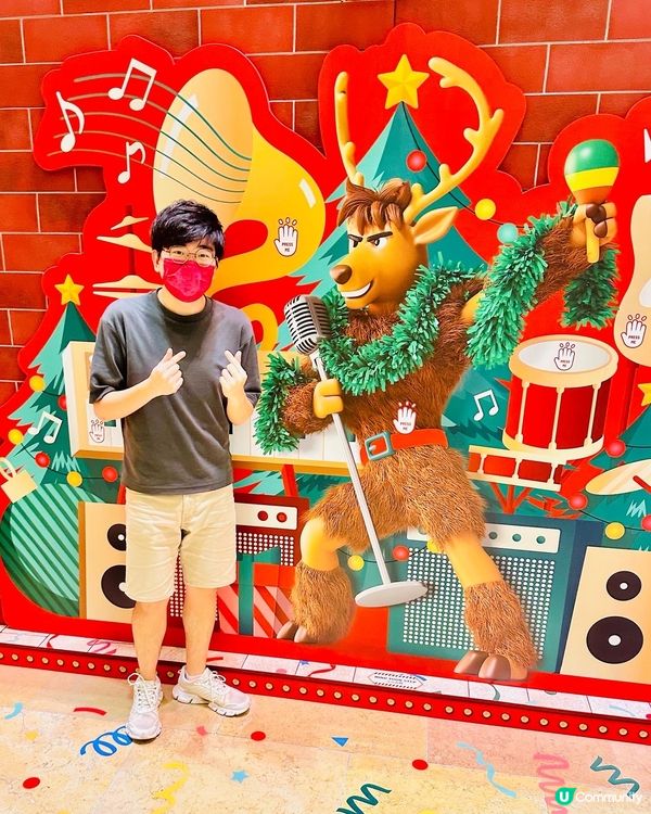 聖誕鹿都出嚟Busking😂