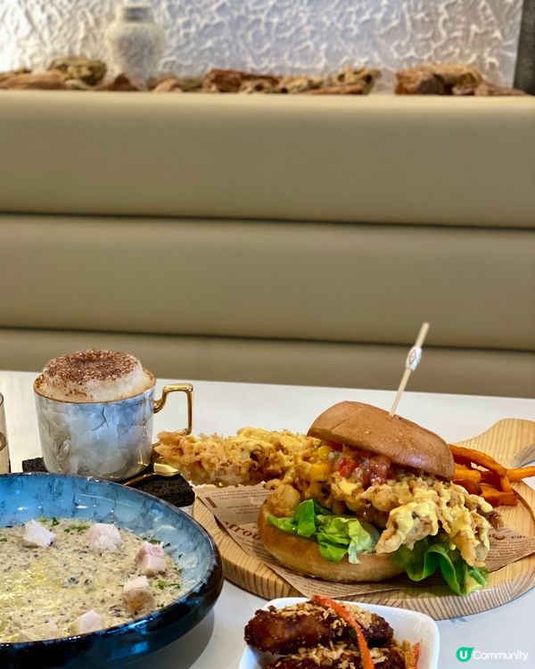 ✨超大隻軟殼蟹脆包‼️葵芳屋村隱世cafe⁉️