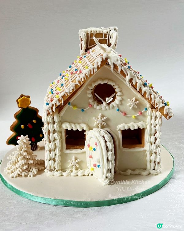 大街小巷開始充滿聖誕氣氛，製作一間薑餅屋，可愛的造型，充滿聖...