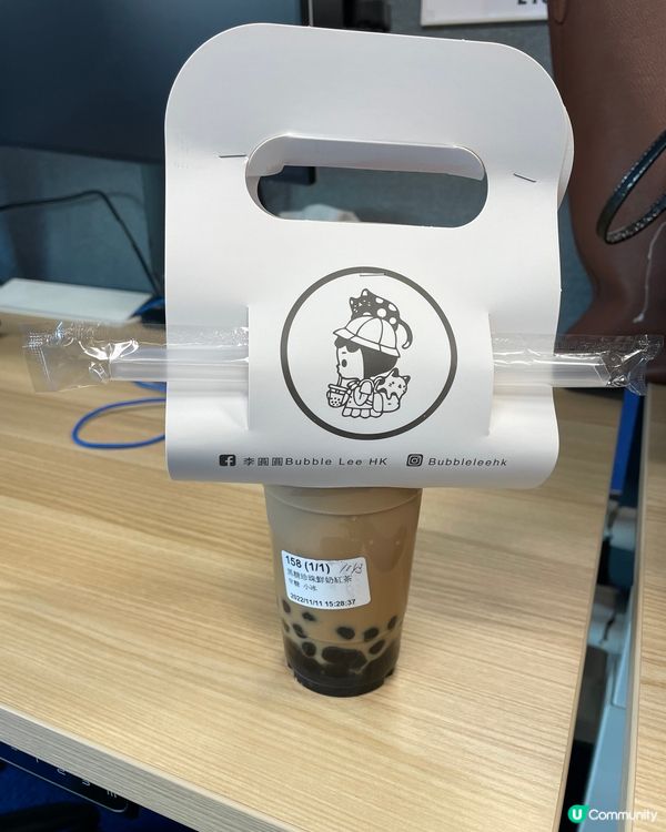 黑糖珍珠鮮奶紅茶 @李圓圓