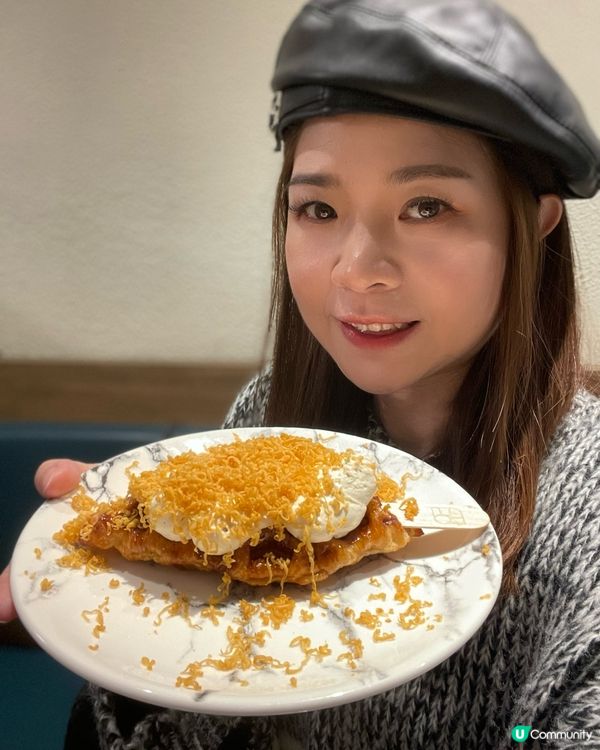 今日Tea Time ☕️食咗挪威焦糖芝士🧀牛角包窩夫🥐，芝...