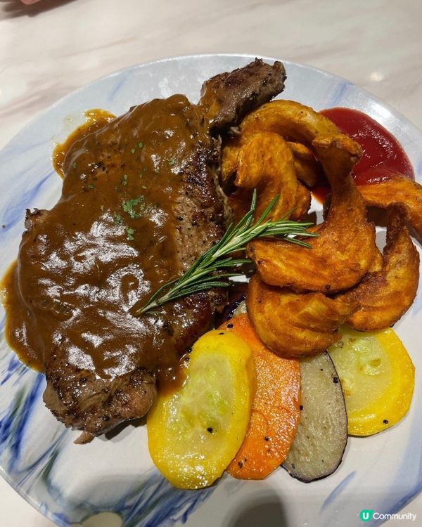 M4美國安格斯配西冷牛扒配黑松露燒汁