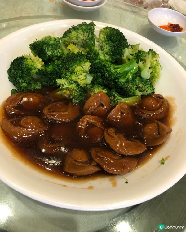 鮑魚炒鮑汁西蘭花