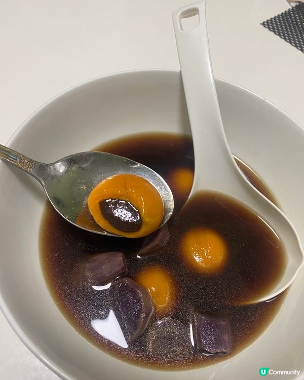 黑糖紫薯，阿華田湯圓 #社群生日快樂