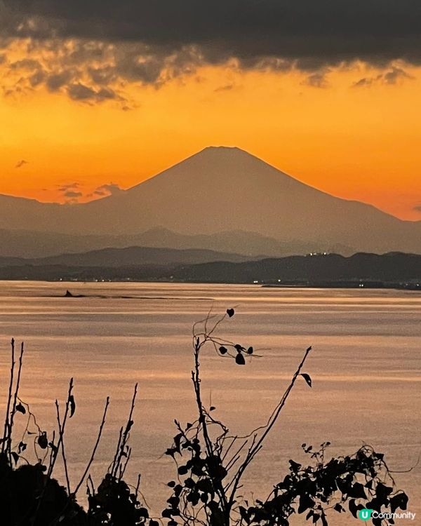 黃昏下的富士山剪影🗻