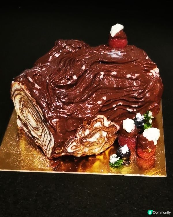 飄雪聖誕千層樹頭蛋糕