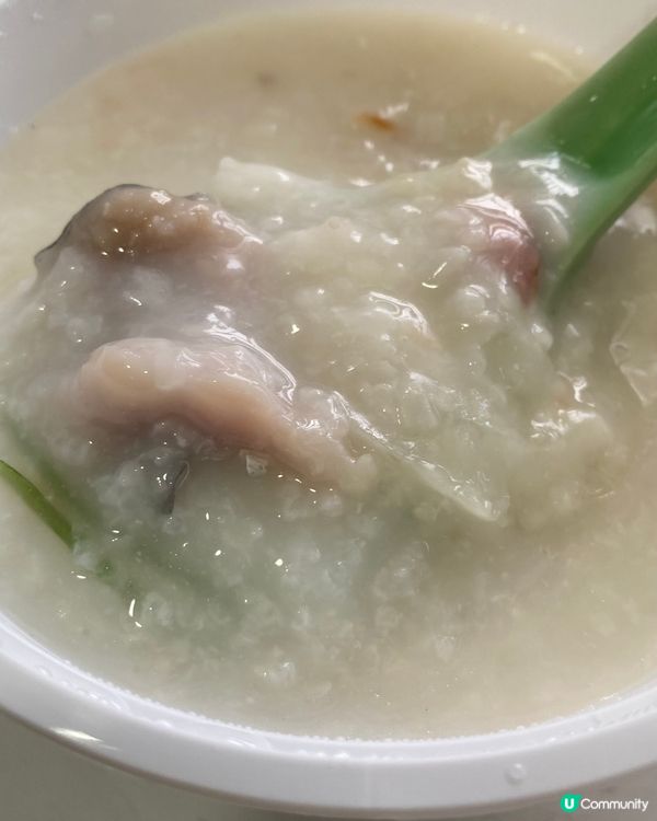 一粥麵的午餐 - 荔灣艇仔粥拼手拉腸粉蔥花叉燒腸粉。