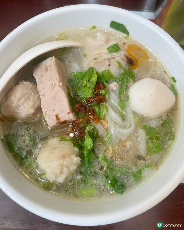 潮州四寶丸河粉，完全有潮州風味，肉丸同肉片都好爽口彈牙，再加...