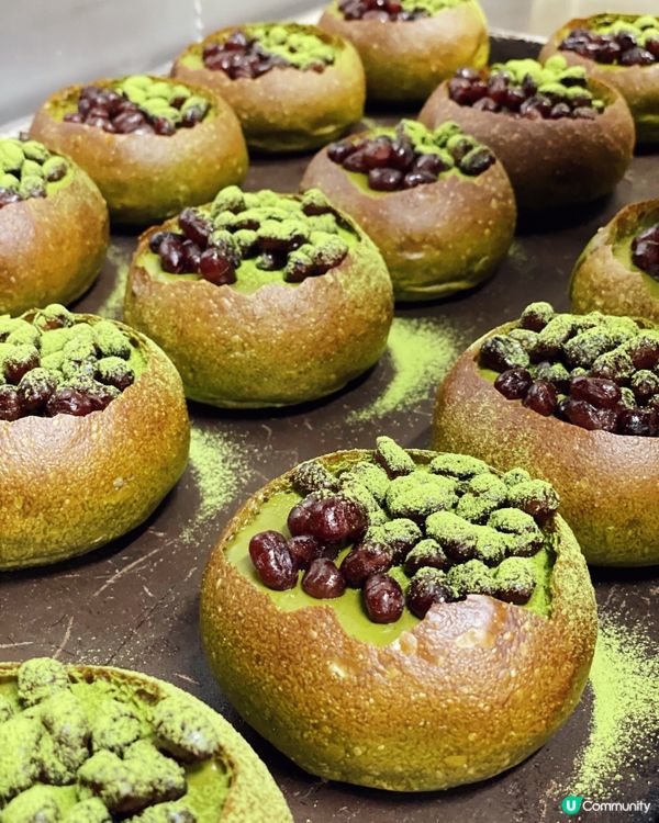 油麻地嘉多利餅屋熱賣名物 🍮 抹茶紅豆麻糬布丁包