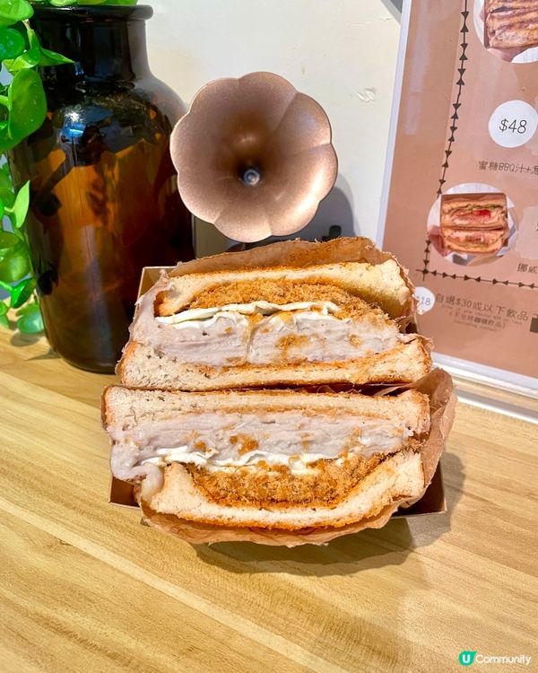 幸子茶屋 人氣芋泥肉鬆蛋厚吐司