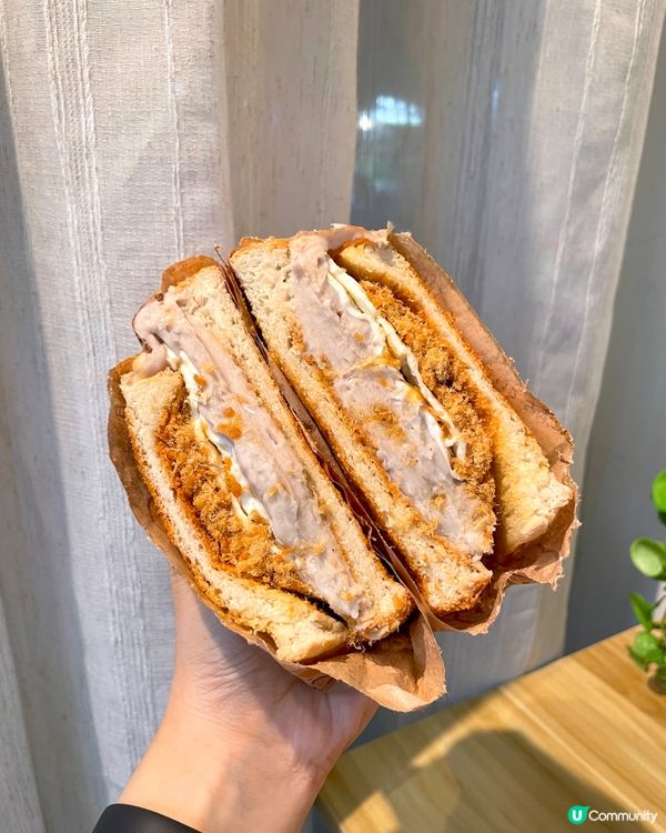 幸子茶屋 人氣芋泥肉鬆蛋厚吐司