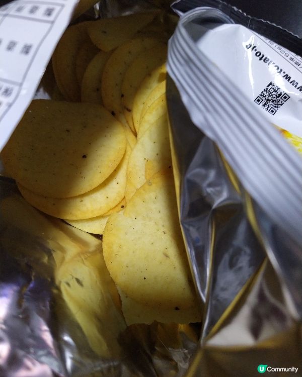 桃哈多出品，white pepper味薯片。噚日買，今日食，...