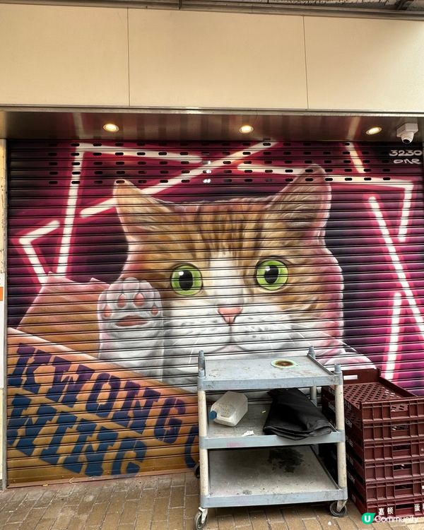 貓塗鴉😻#5 旺角光榮冰室大閘