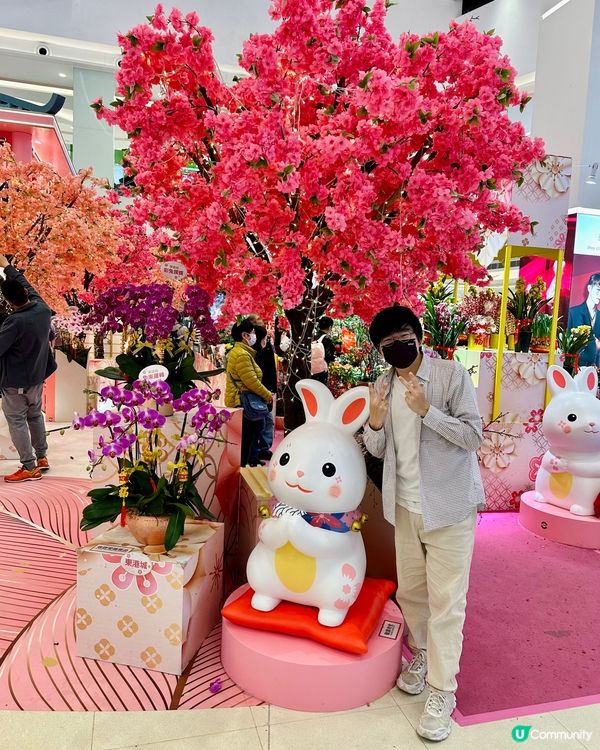 東港城 花滿東港．玉兔迎福 和風櫻花園林