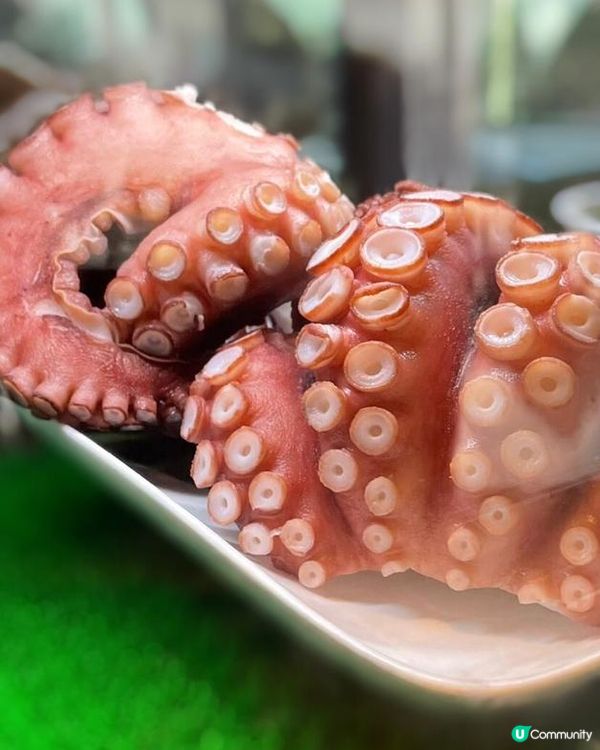 超粗八爪魚腳😍超新鮮美味，自助餐嘅刺身區👍必食之選