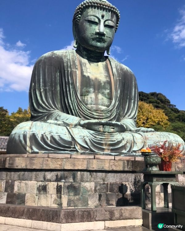 去東京鎌倉必去睇大佛👍🏻去祈福，希望願望今年會成真🥰仲買左個...